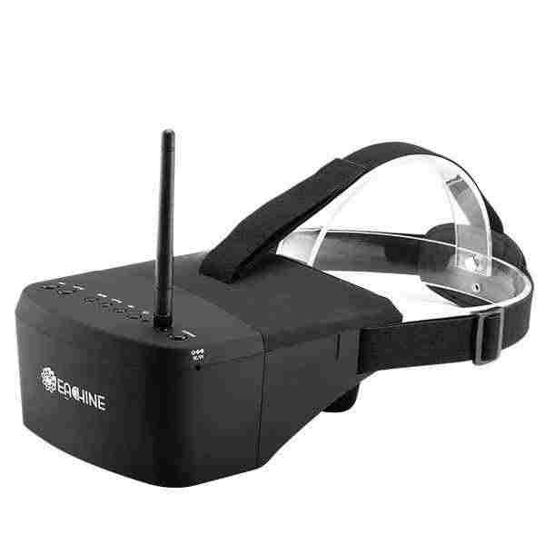 offertehitech-Eachine EV800 5 Inches 800x480 FPV Goggles 5.8G 40CH Raceband Auto-Searching Build In Battery