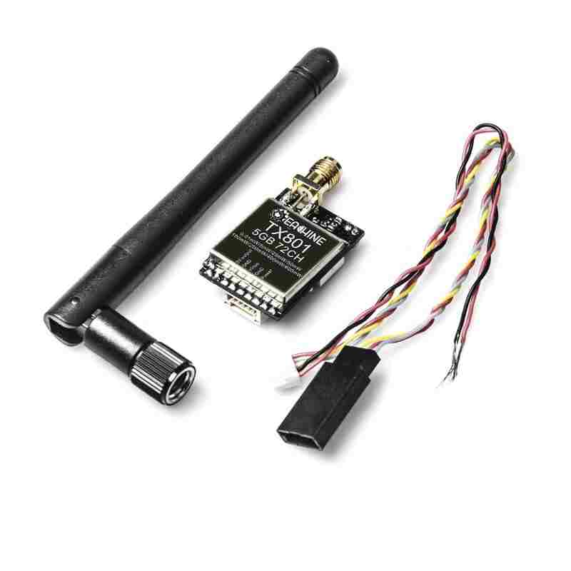 offertehitech-Eachine TX801 5.8G 72CH 0.01mW 5mW 25mW 50mW 100mW 200mW 400mW 600mW Switched AV VTX FPV Transmitter