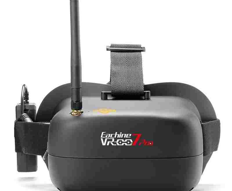 offertehitech-Eachine VR-007 Pro VR007 5.8G 40CH FPV Goggles 4.3 Inch Video Headset With 3.7V 1600mAh Battery