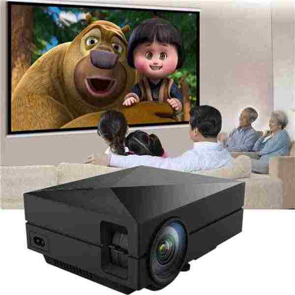 offertehitech-GM60 portatile mini 1000lm home theatre 800x480 LED lcd proiettore 1080p hd