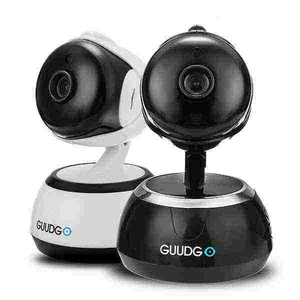 offertehitech-GUUDGO GD-SC02 720P Cloud Wifi IP Camera Pan&Tilt IR-Cut Night Vision Two-way Audio Motion Detection Alarm Camera Monitor Support Amazon-AWS[Amazon Web Services] Cloud Storage Service