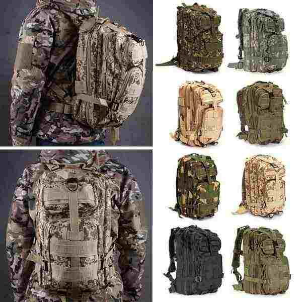 offertehitech-IPRee 30L Outdoor Tactical Backpack Rucksack Camping Hiking Trekking Shoulder Bag Pack