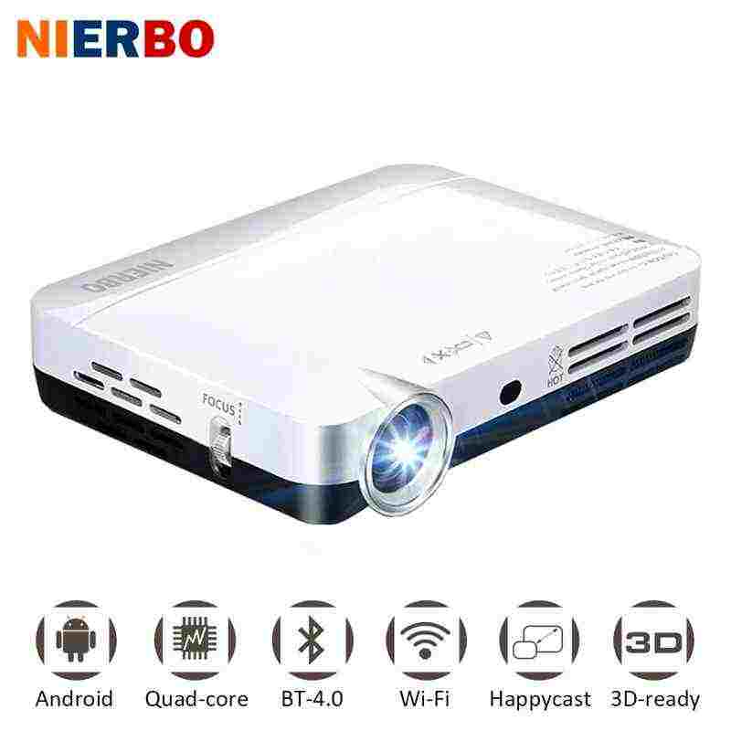 offertehitech-NIERBO Mini proiettore Portable 2000 Lumens LED Full HD Android Teatro domestico 1080p HDMI 3d proiettore