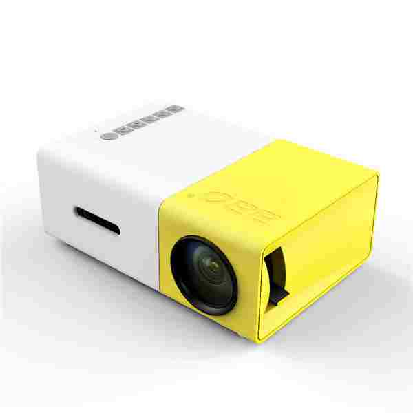 offertehitech-YG-300 Proiettore LCD Mini Portatile LED Supporta 1080p 400-600 Lumen 320 x 240 Pixel Casa Cinema