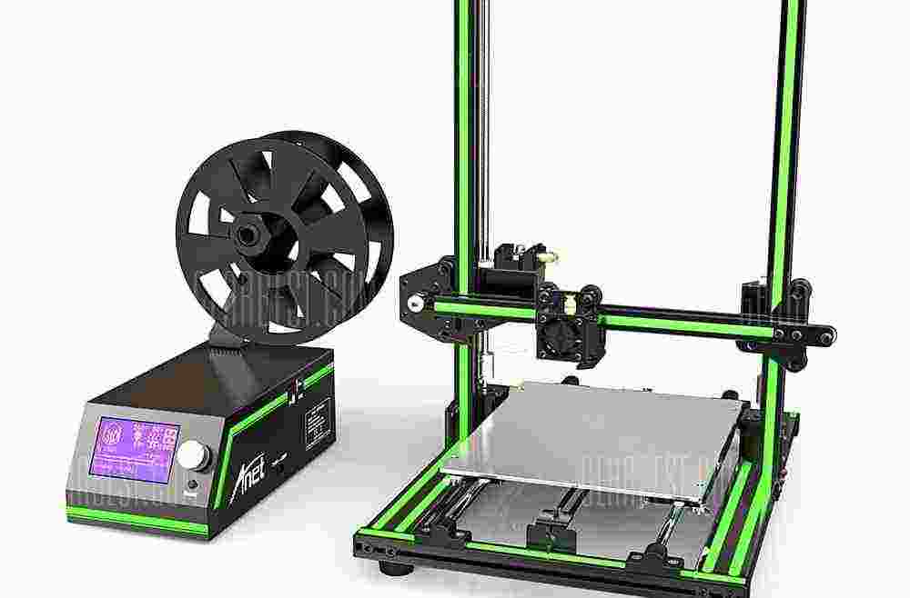 offertehitech-gearbest-Anet E10 Aluminum Frame Multi-language 3D Printer DIY Kit