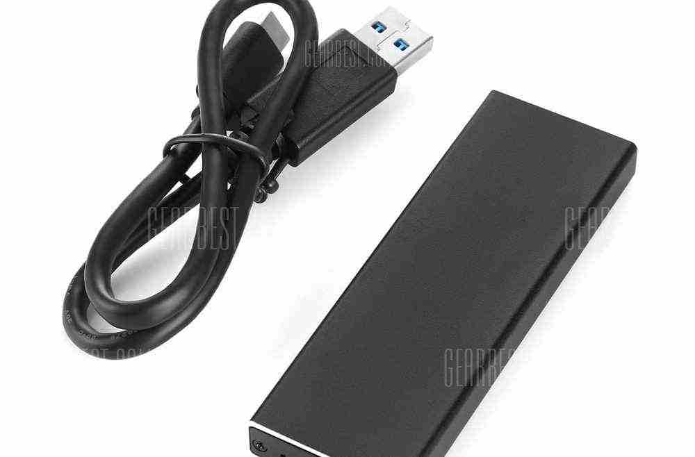 offertehitech-gearbest-ZOMY Mini USB 3.1 to M.2 NGFF External SSD Enclosure