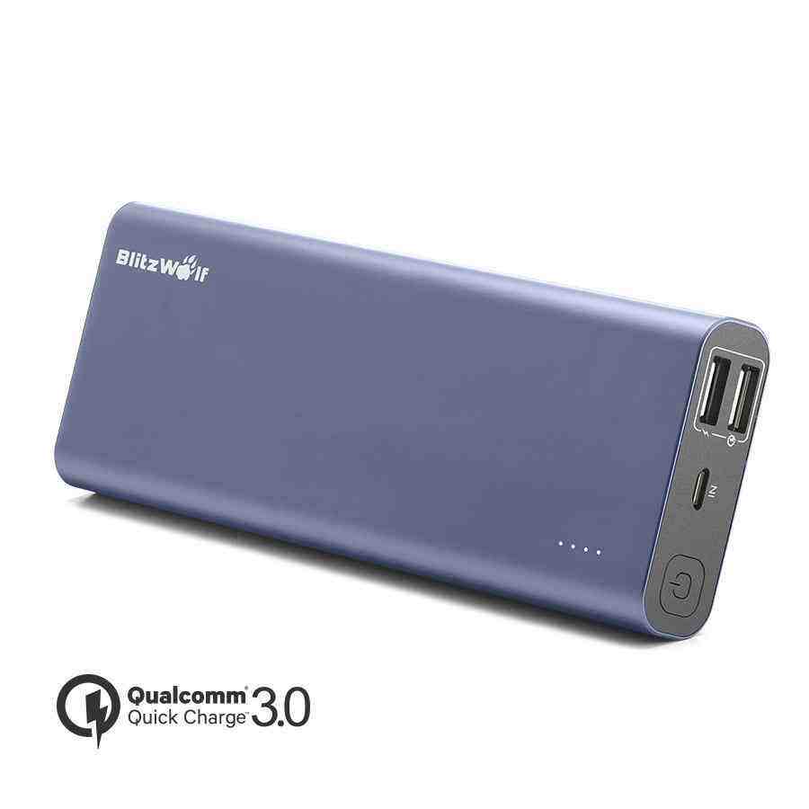 offertehitech-15600mah carica banca di potere 3.0 Dual USB rapido BlitzWolf® BW-P5 [Certificata Qualcomm]
