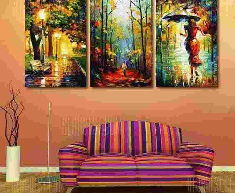 offertehitech-3pcs Abstract Painting Printing Canvas Wall Home Decoration