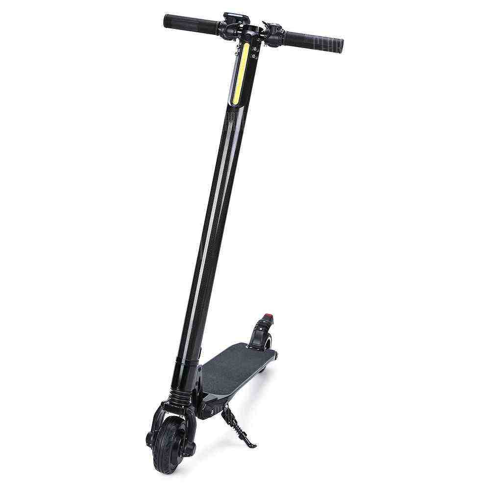 offertehitech-Carbon Fiber Shockproof 4.4Ah 5.5 inch Folding Electric Scooter