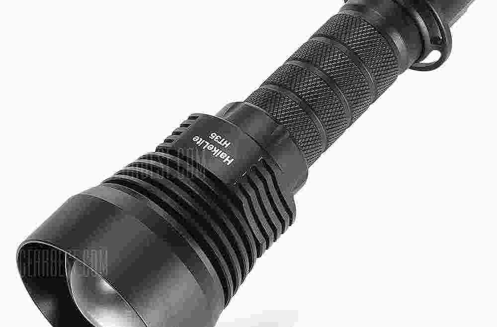 offertehitech-HaikeLite HT35 Long Shots Flashlight - 5000K BLACK