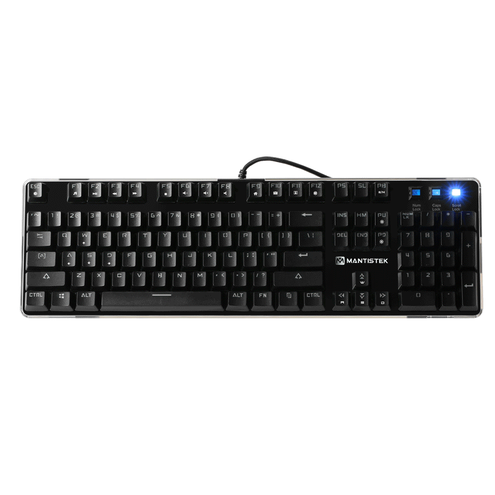 offertehitech-MantisTek® GK1 interruttore blu 104 tasti retroilluminati tastiera da gioco meccanica NKRO 4 modalità di illuminazione