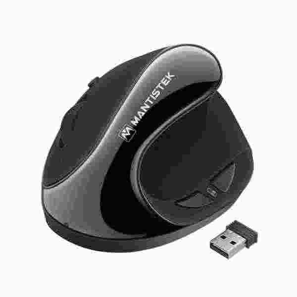 offertehitech-MantisTek® VM1 1600DPI Mouse Regolabile 6 Pulsanti 2.4GHz Ergonomico Verticale