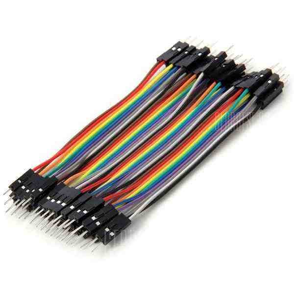 offertehitech-Practical 40Pin PVC DIY Colorful Male to Male Arduino DuPont Cable Wire for Arduino - 10cm