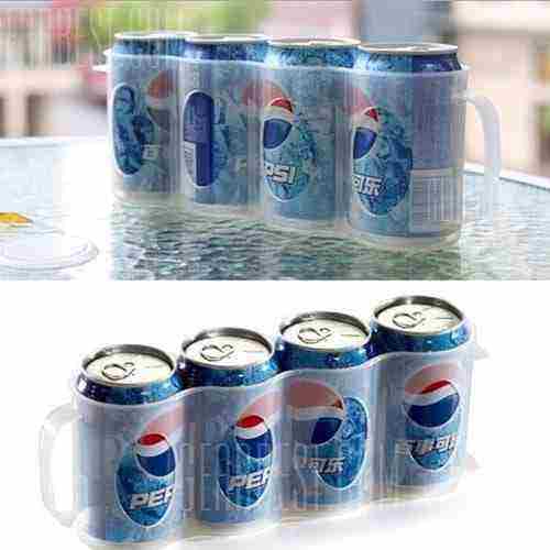 offertehitech-Refrigerator Organizer Beverage Storage Box - CLEAR WHITE