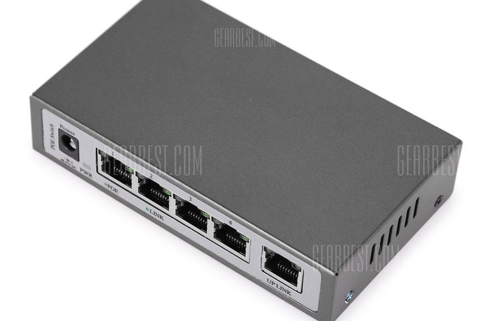 offertehitech-gearbest-104POE Fast Ethernet PoE Switch 10 / 100Mbps