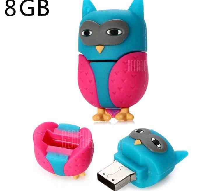 offertehitech-gearbest-8GB Owl Type USB 2.0 Flash Memory Drive