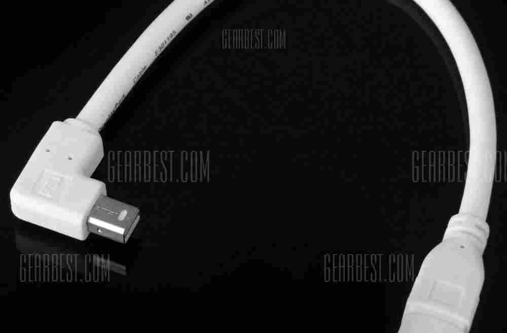 offertehitech-gearbest-CY DP - 078 90 Degree Right Angle Mini DisplayPort Male to Female Extension Cable for PC