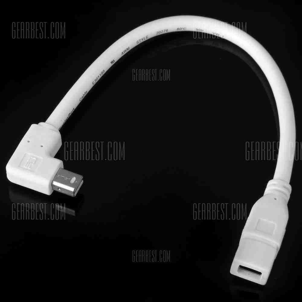 offertehitech-gearbest-CY DP - 078 90 Degree Right Angle Mini DisplayPort Male to Female Extension Cable for PC