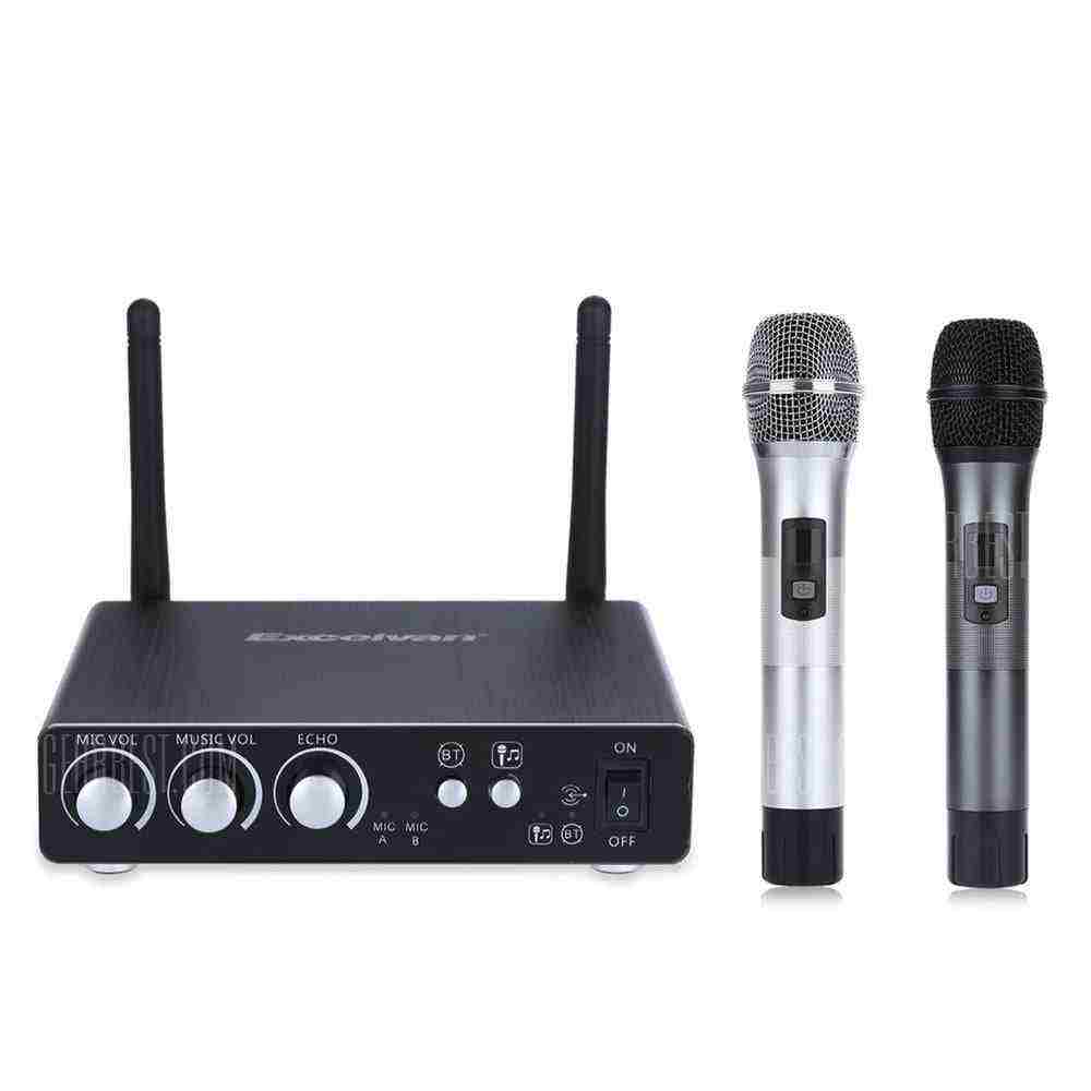 offertehitech-gearbest-Excelvan K28 Dual Channel Transmitter Microphone