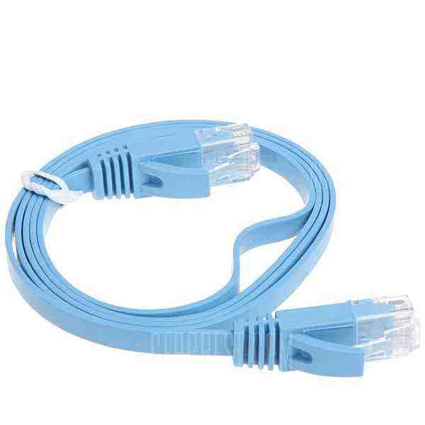 offertehitech-gearbest-High-speed Ultra-thin PC-HUB RJ45 (8P8C) Ethernet CAT6a Flat LAN Cable 1M -Blue