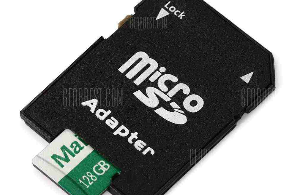 offertehitech-gearbest-Maikou 2 in 1 128GB Micro SD Card + Adapter