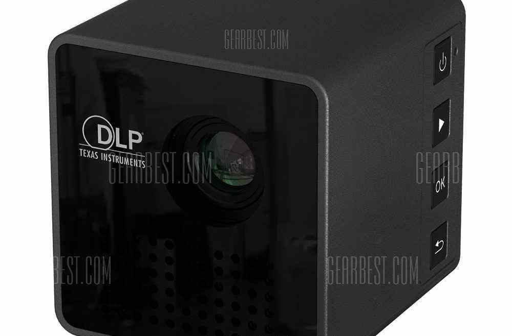 offertehitech-gearbest-UNIC P1+ Mini LED Portable 30 Lumens DLP Home Movie Theater Projector
