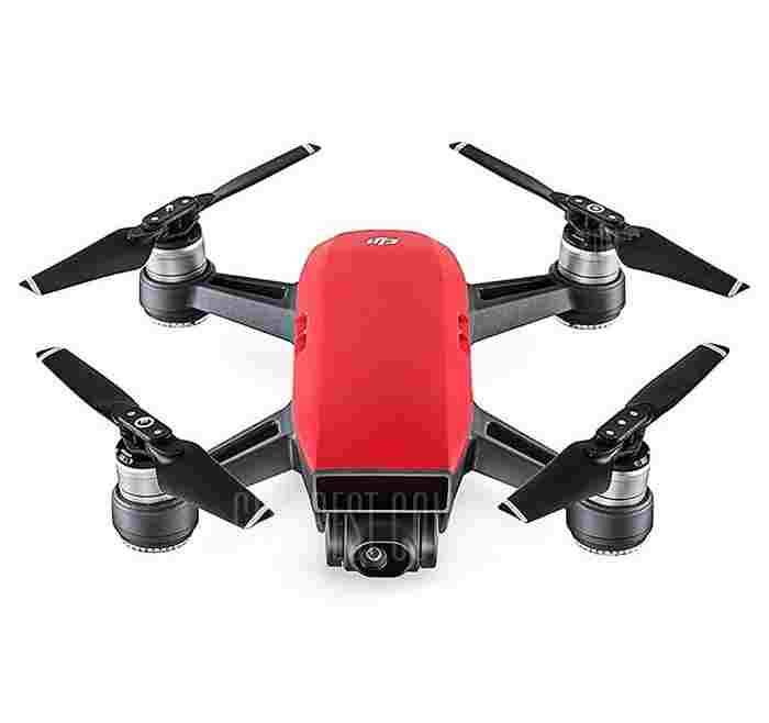 offertehitech-DJI Spark Mini RC Selfie Drone - RTF RED