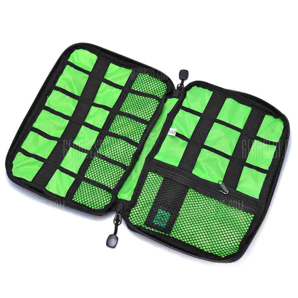 offertehitech-Digital Accessories Storage Pouch Case Travel Organizer Bag - BLACK BLACK
