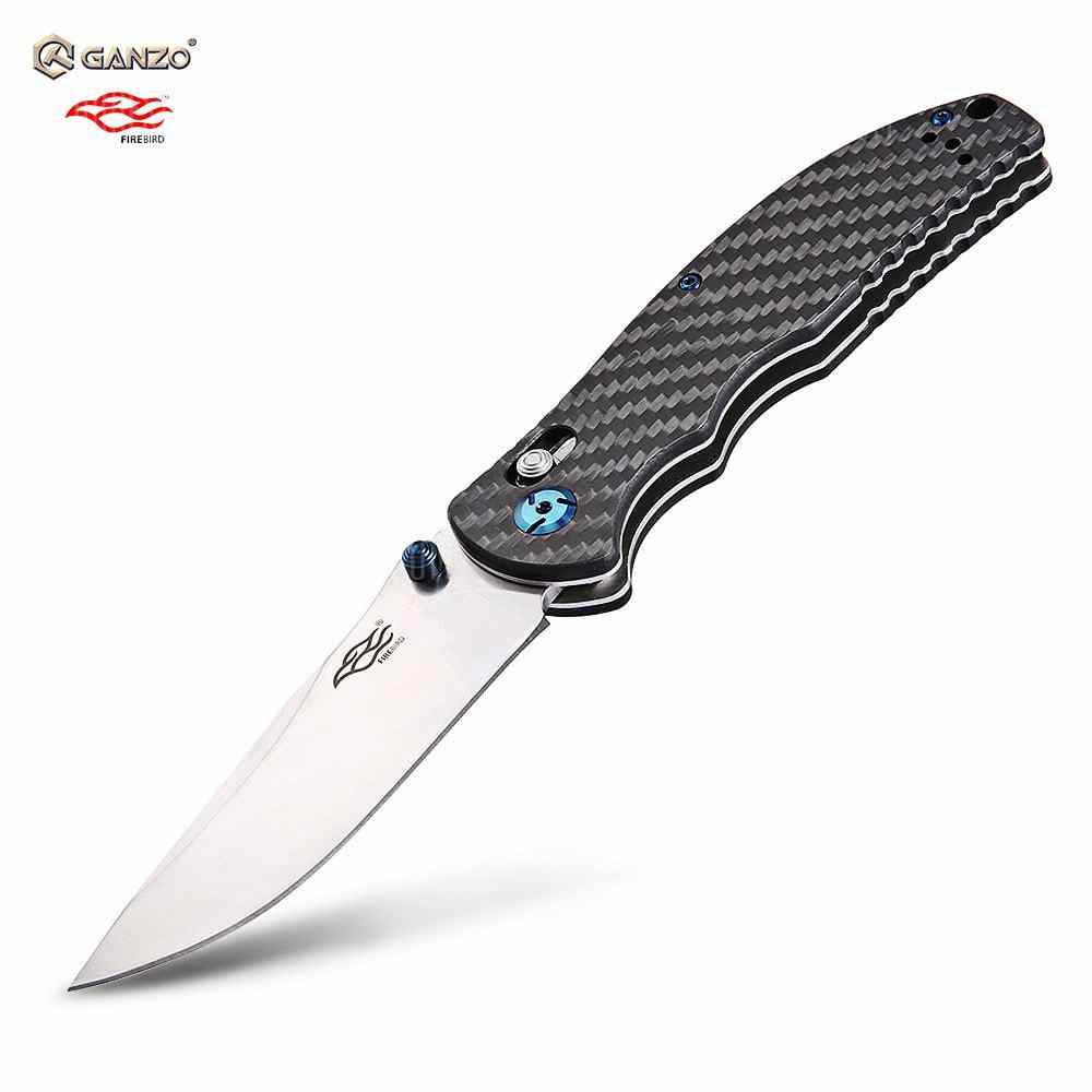 offertehitech-GANZO Firebird F7501 - CF Pocket Axis Lock Folding Knife - BLACK