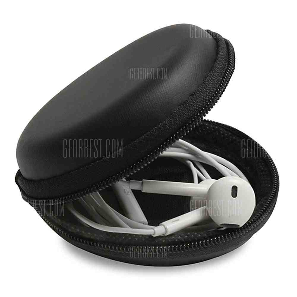 offertehitech-Music Doctor Q300 Earphones Storage Pouch Bag - BLACK