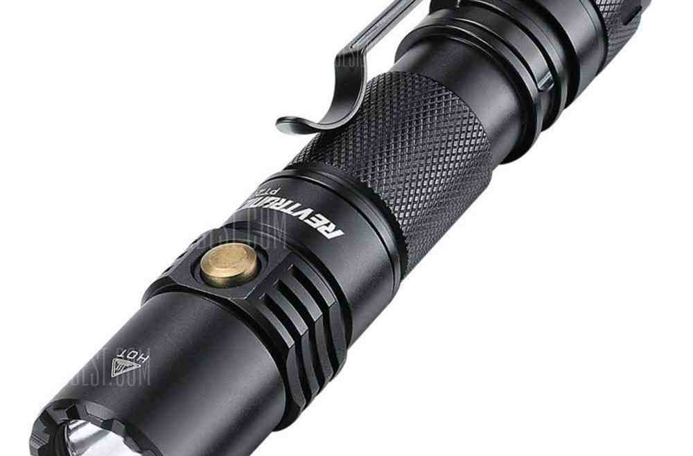 offertehitech-Revtronic 960LM CREE XP-L LED Tactical Flashlight Compact Tactical Rechargeable Flashlights with Dual Switch and Memory Function Technology