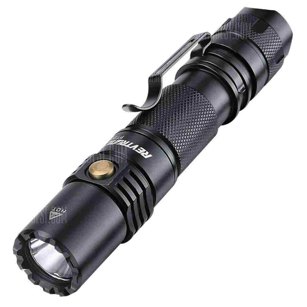 offertehitech-Revtronic 960LM CREE XP-L LED Tactical Flashlight Compact Tactical Rechargeable Flashlights with Dual Switch and Memory Function Technology