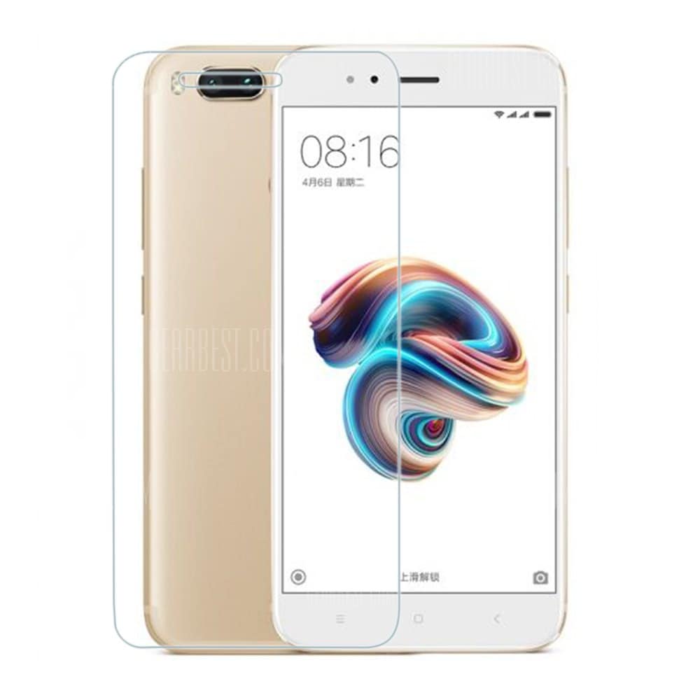 offertehitech-Transparent Durable Tempered Glass for Xiaomi Mi A1 - TRANSPARENT
