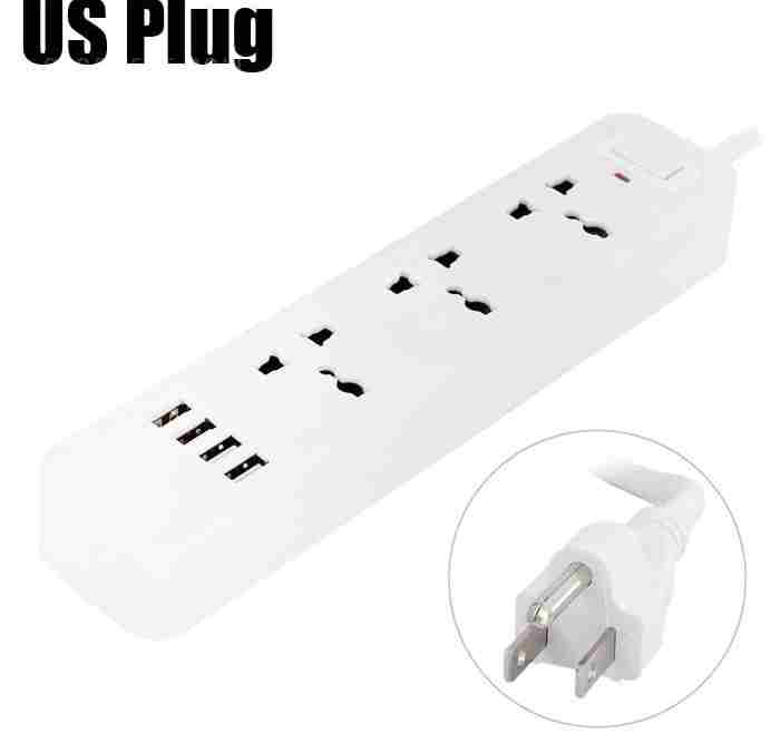 offertehitech-gearbest-4 USB 2.0 Charger + 3 Triporate Ports Socket