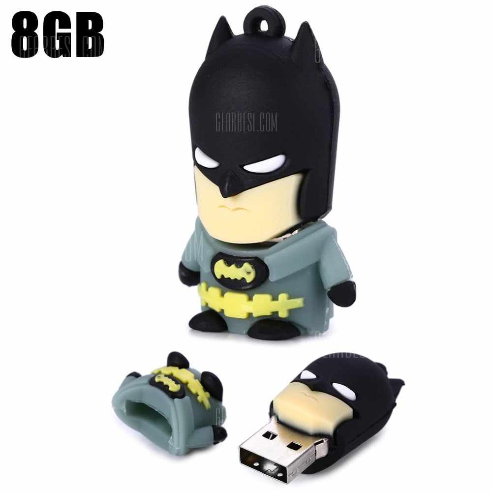 offertehitech-gearbest-8GB Yellow Belt Batman USB 2.0 Stick / Flash Memory Drive