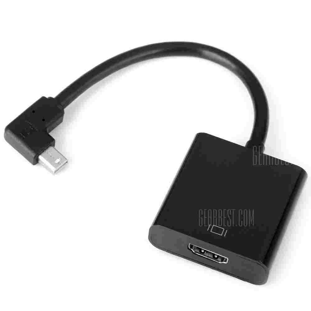 offertehitech-gearbest-CY DP - 066 - RI Right Angle 90 Degree DisplayPort DP Male to HDMI Female Cable