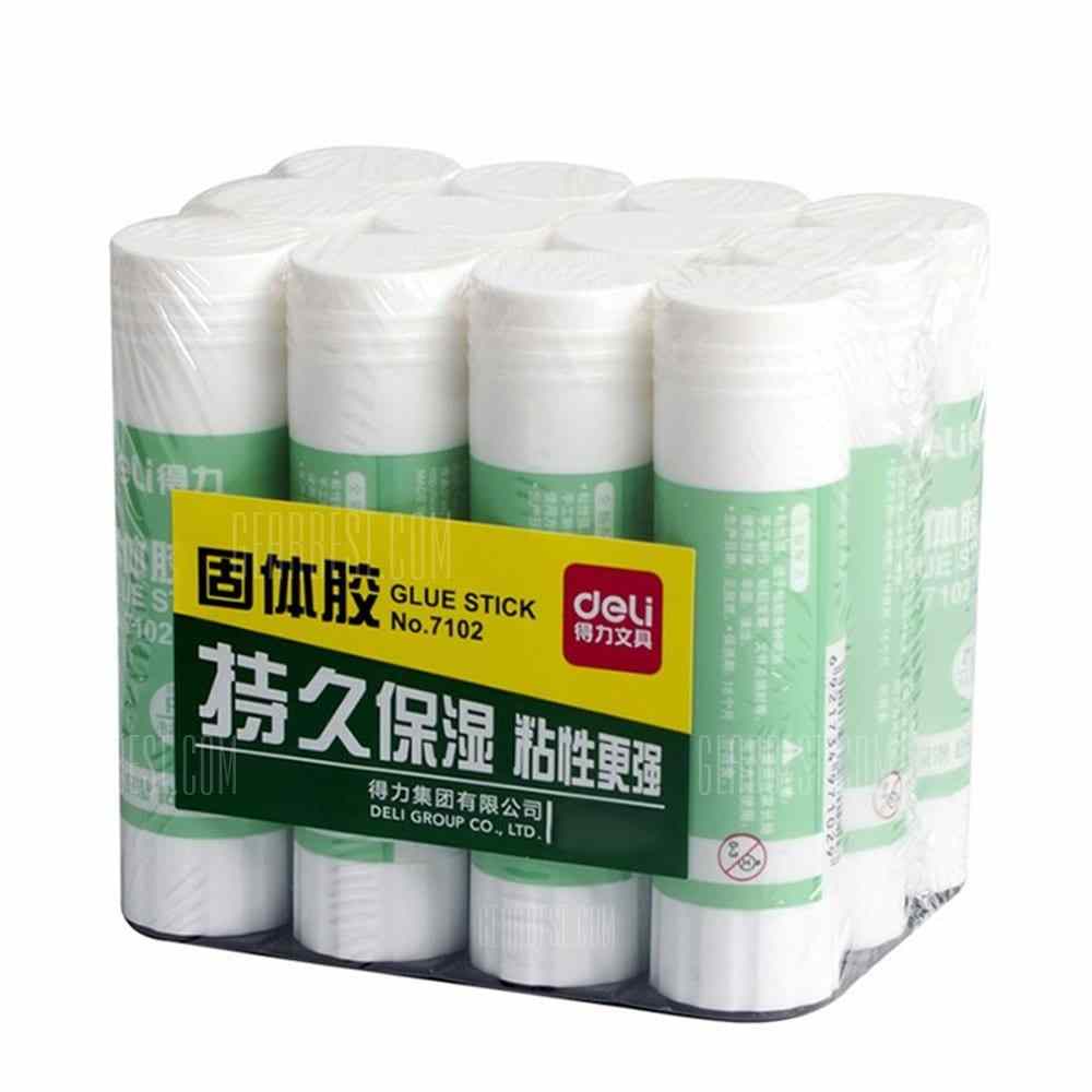 offertehitech-gearbest-Deli 12PCS Solid Glue Stick Nontoxic PVA