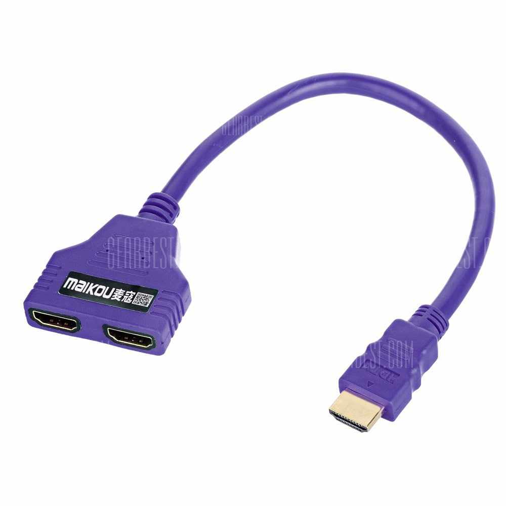 offertehitech-gearbest-Maikou 30cm 1 Male to 2 Female HDMI Extendable Cable