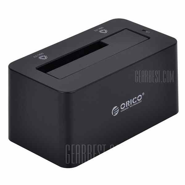 offertehitech-gearbest-ORICO 6619US3 5Gbps USB 3.0 to SATA Hard Drive Docking Station for 2.5 / 3.5 inch SATA HDD