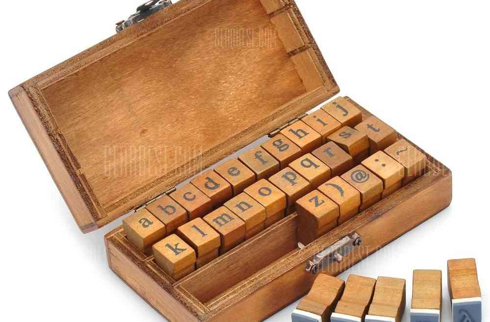 offertehitech-gearbest-Retro Style Alphabet Stamp