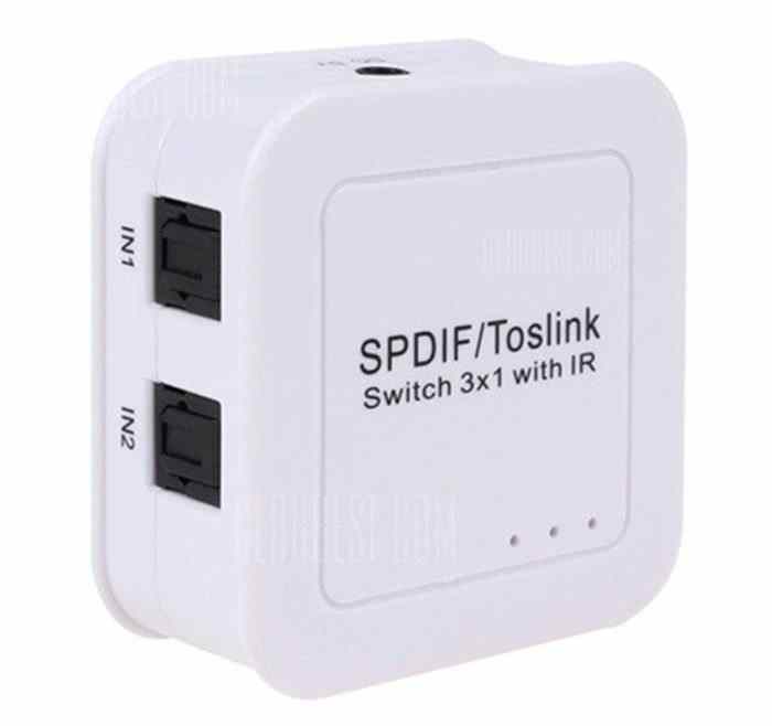offertehitech-gearbest-SPDIF / Toslink Optical Audio 3 x 1 Switcher