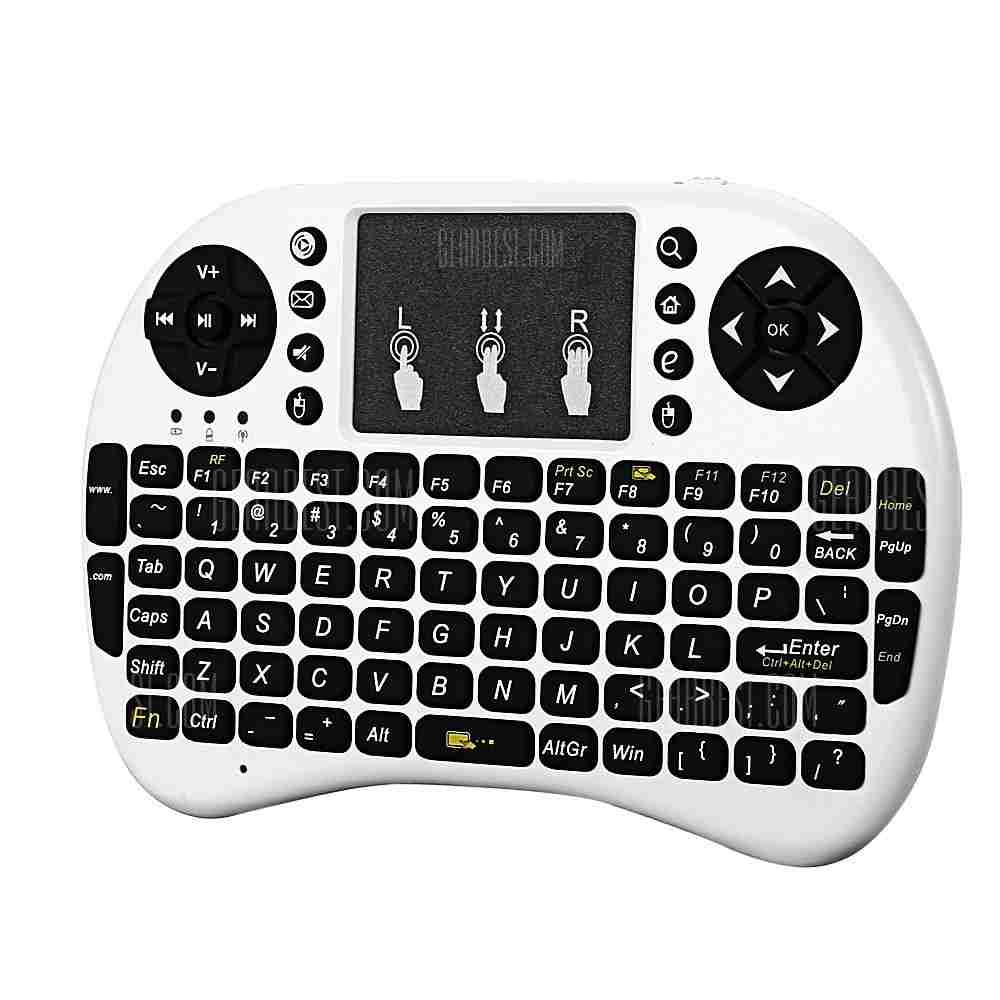 offertehitech-gearbest-iPazzPort KP - 810 - 21F 2.4GHz Wireless QWERTY Keyboard