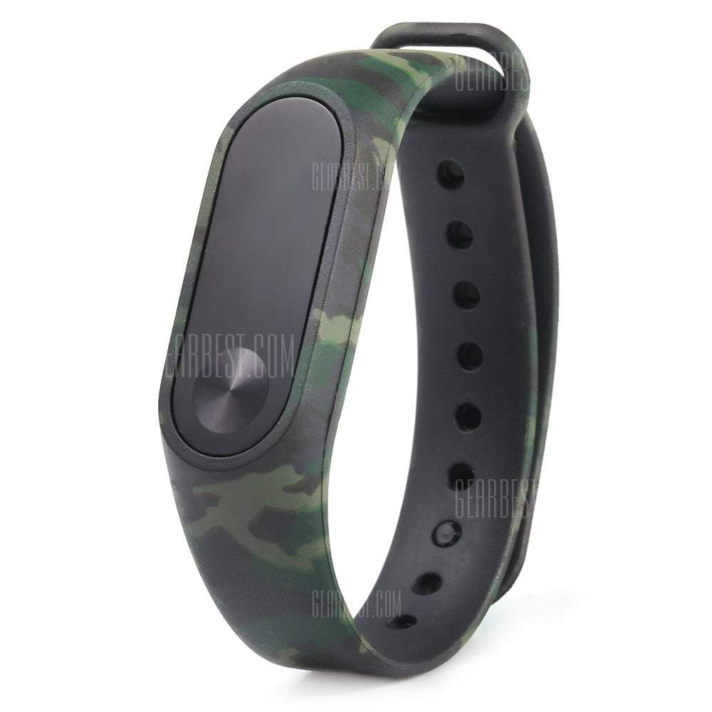 offertehitech-Camouflage Pattern Watch Strap for Xiaomi Mi band 2