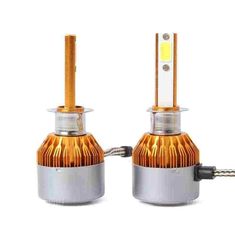 offertehitech-Dicen One Pair of C6 H1 Car Led Headlight Cob Light Source - 1 SET GOLDEN