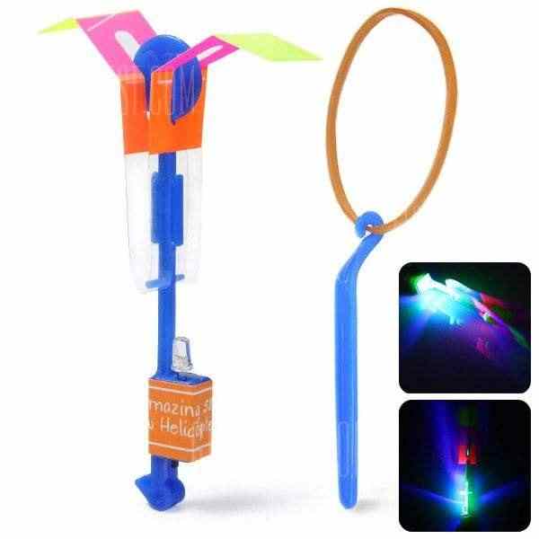 offertehitech-HY 558A Arrow Helicopter Faery Flying Toy with LED for Children Outdoor Entertainment - BLUE