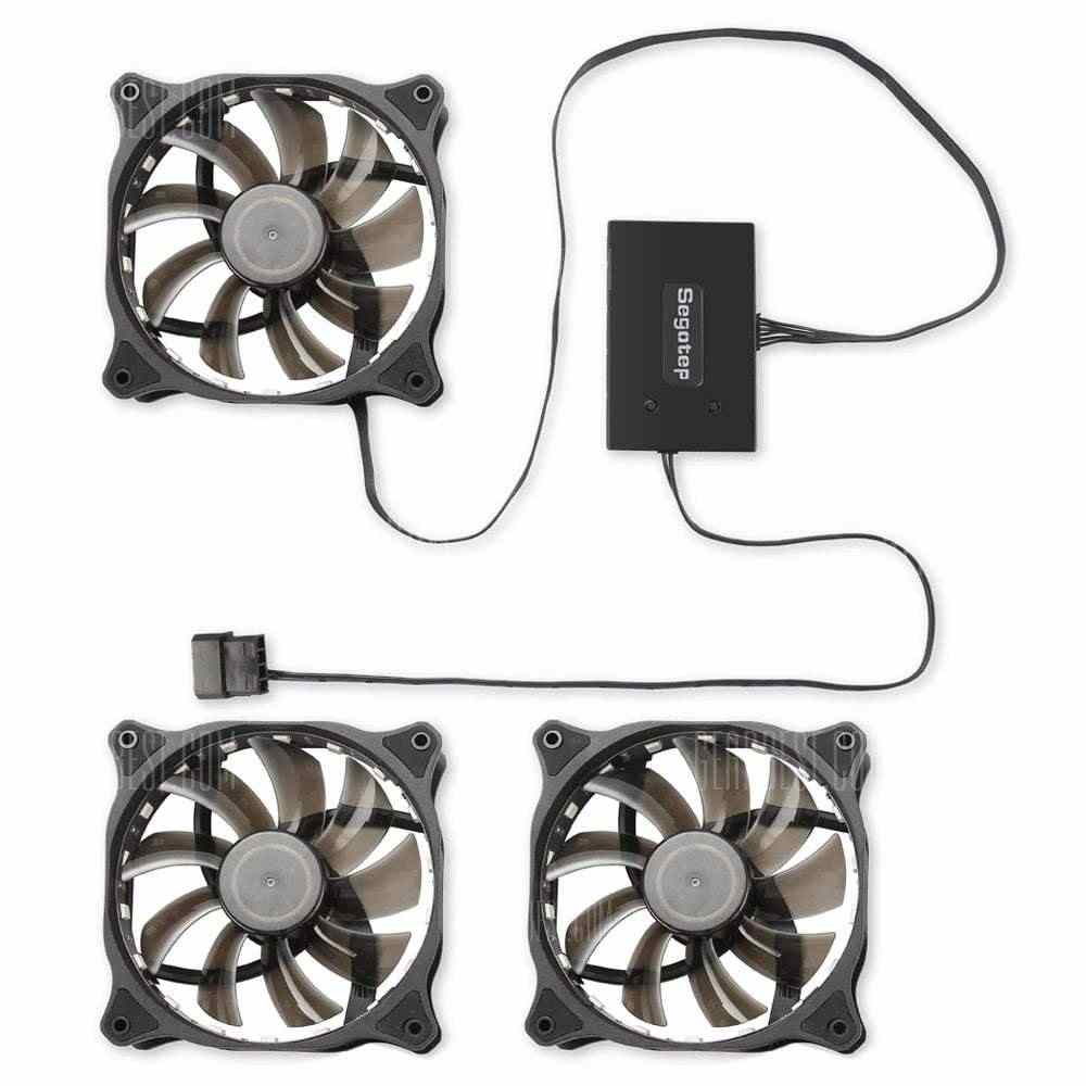 offertehitech-gearbest-Segotep 3PCS RGB LED Fan 120mm 7 Color for Computer