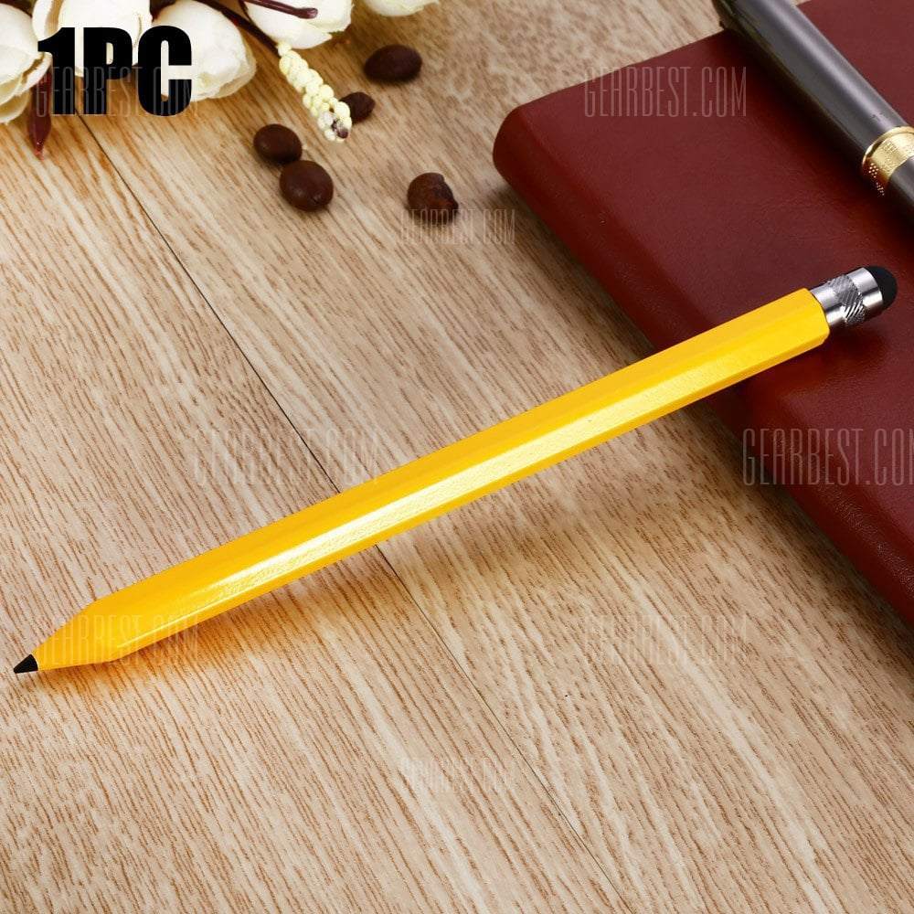 offertehitech-gearbest-YQ07 2 in 1 Plastic Hexagonal Pencil Phone Screen Stylus Touch Pen