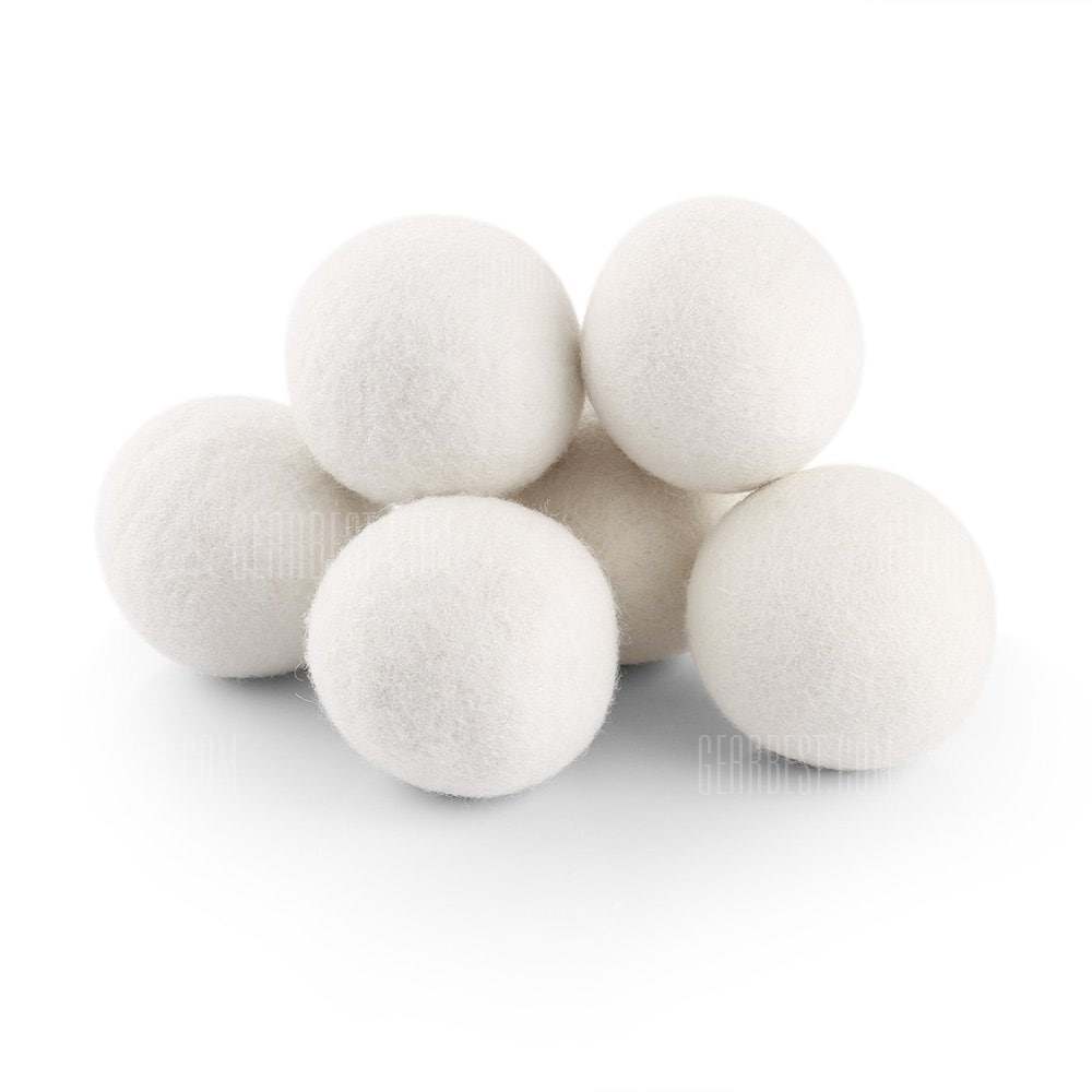 offertehitech-COZZINE 2.8 Inches Wool Dryer Ball Set of 6 - BEIGE