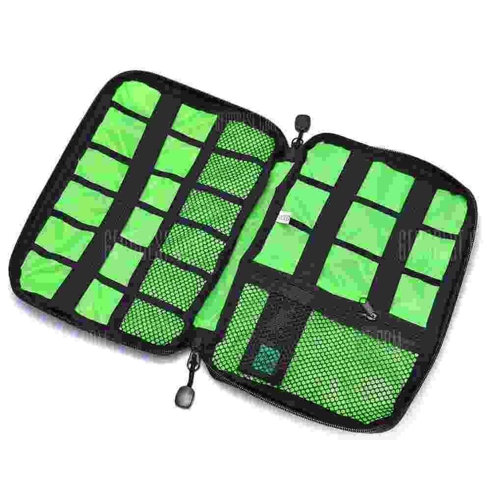 offertehitech-Digital Accessories Storage Pouch Case Travel Organizer Bag - BLACK