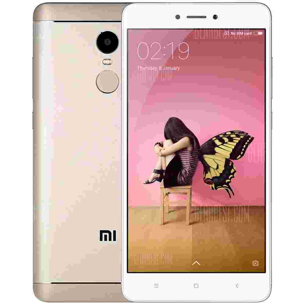 offertehitech-Xiaomi Redmi Note 4 4G Phablet Global Version - HK WAREHOUSE 3GB RAM 32GB ROM GOLDEN